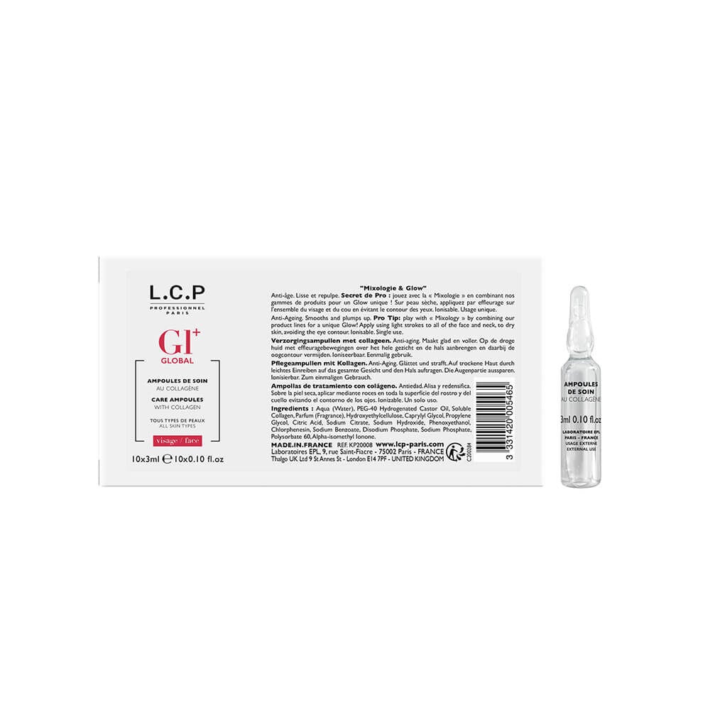 L.C.P Professionnel Global+ Pflegeampullen mit Kollagen. 3ml L.C.P Professionnel Global+ Pflegeampullen mit Kollagen. 3ml