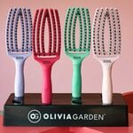Olivia Garden Fingerbrush Pflege Ikonisch Wildschwein & Nylon Lavendel