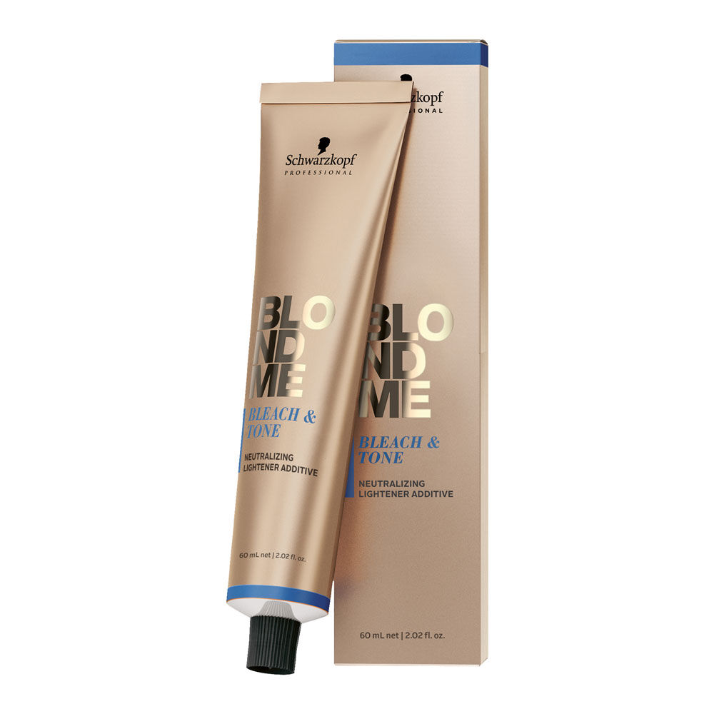 Schwarzkopf Professional Blond Me Permanent Haarfarbe Bleach & Tone 60ml Asch