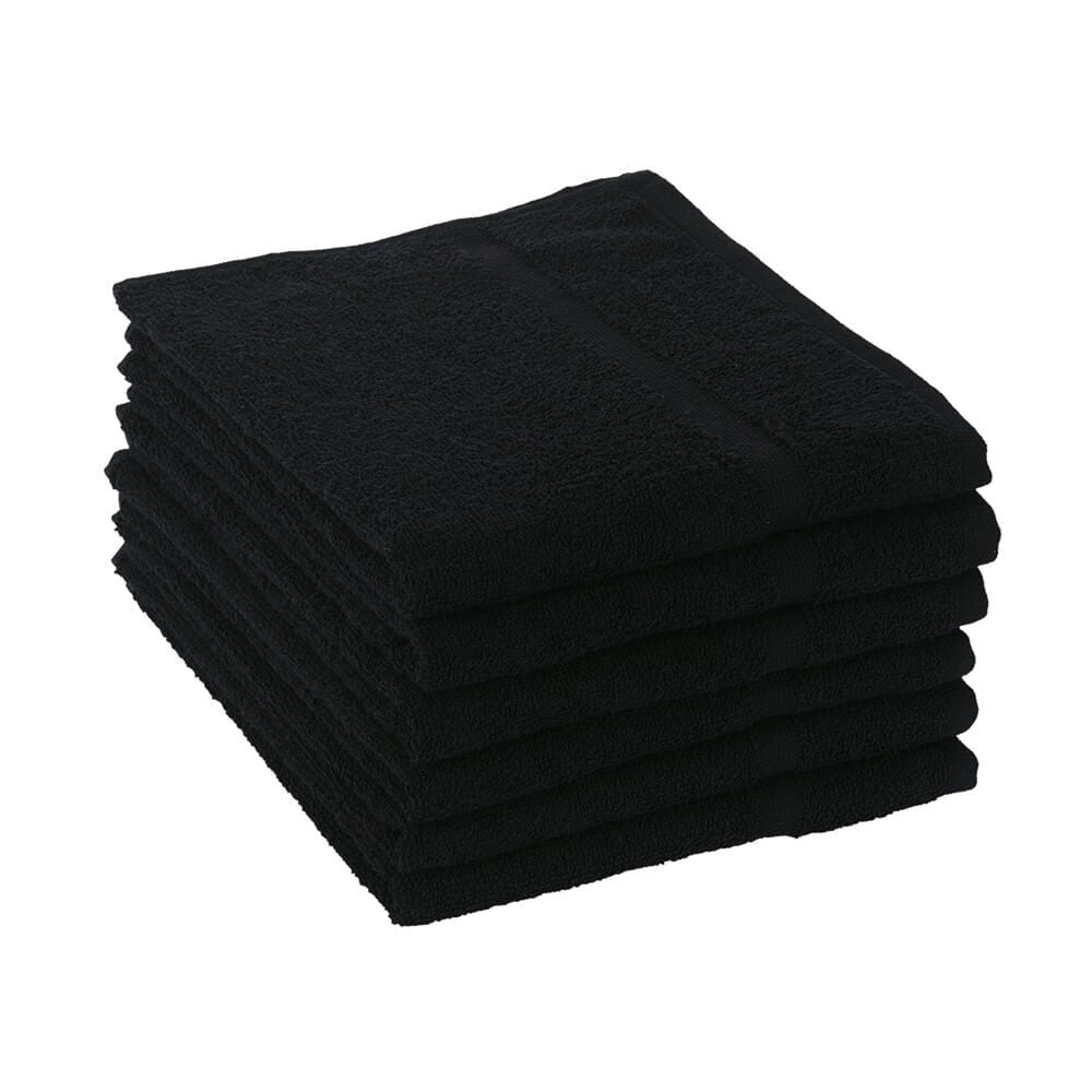 S-PRO Baumwollhandtücher schwarz x6pcs S-PRO Baumwollhandtücher schwarz x6pcs