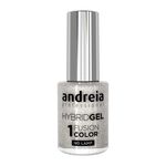 Andreia Professional Hybrid Gel Nagellack - Fusion Color H85 Wei&szlig;er Glitzer mit silbernem Schimmer 10.5ml