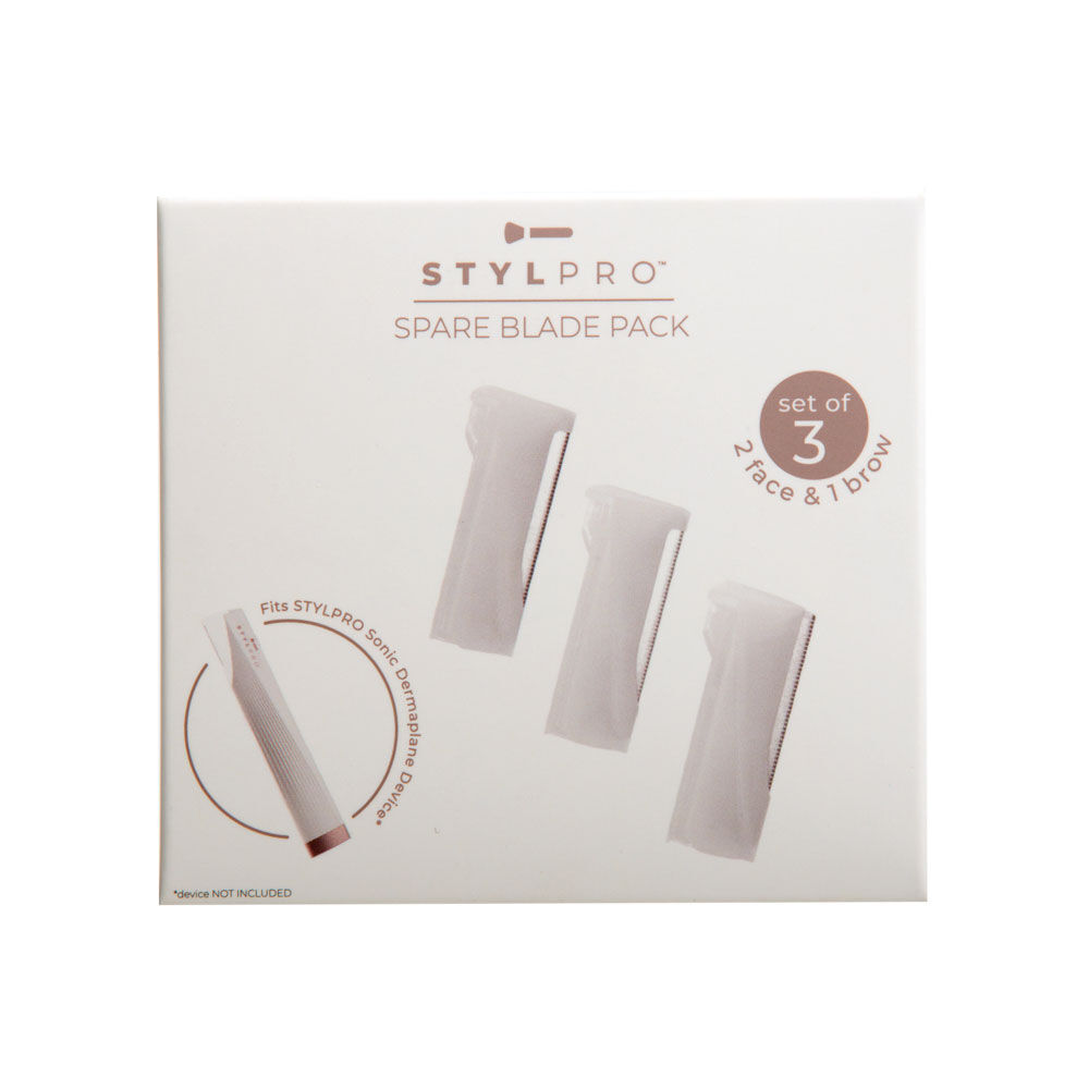 Stylpro 2-in-1 Ersatzklingen für Sonic Dermaplane mit Beleuchtung 3 Stück Stylpro 2-in-1 Ersatzklingen für Sonic Dermaplane mit Beleuchtung 3 Stück