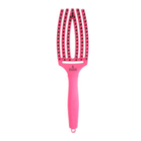 Olivia Garden Fingerbrush Think Pink Boar & Nylon Pink Ink Brush