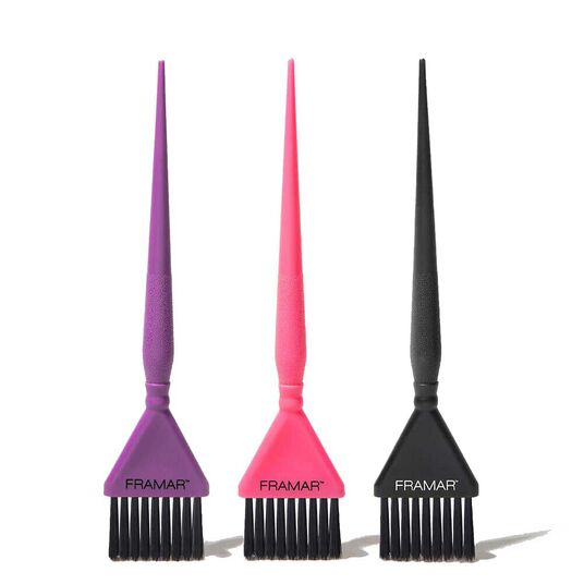 Framar Triple Threat Haarf&auml;rbeb&uuml;rsten-Set 3 St&uuml;ck