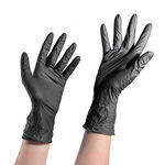 S-PRO Handschuhe Einweg Nitril Mittel Schwarz 100Stk