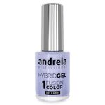 Andreia Professional Hybrid-Fusion Color Gel Nagellack-I Do!-ID6 Himmelblau mit Silberglanz. 10.5ml