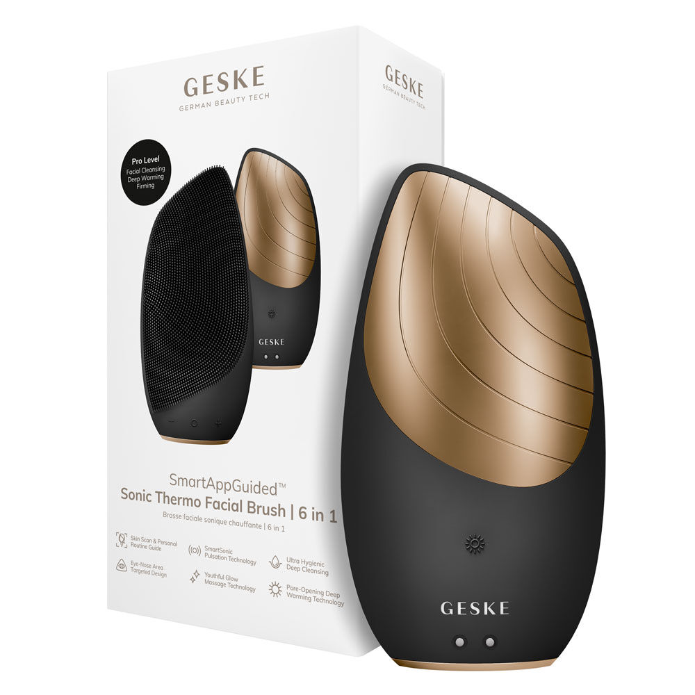 GESKE Sonische Thermo-Gesichtsreinigungsb&uuml;rste | 6 in 1