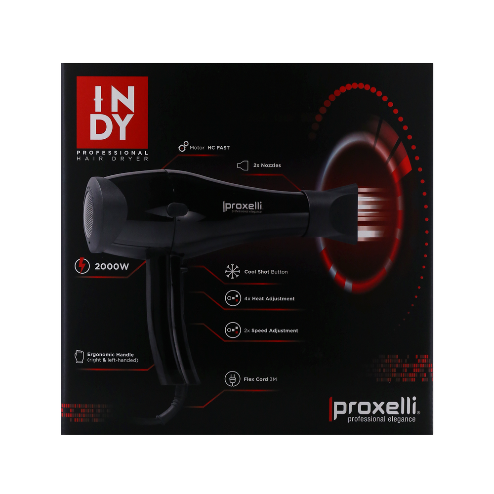 Proxelli Haartrockner Indy 2000W Black