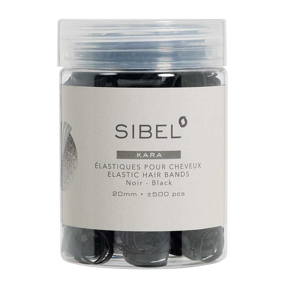 Sibel Micro-Braid Haargummis 20mm, schwarz Sibel Micro-Braid Haargummis 20mm, schwarz