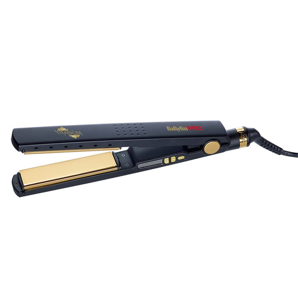 BaByliss Pro Black Titanium Ionic Straightener & Gold Plates Ferrari BAB3091BKTE BaByliss Pro Black Titanium Ionic Straightener & Gold Plates Ferrari BAB3091BKTE