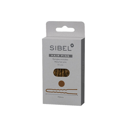 Sibel Metallnadeln Gewellt 50mm Braun 50 Stk.