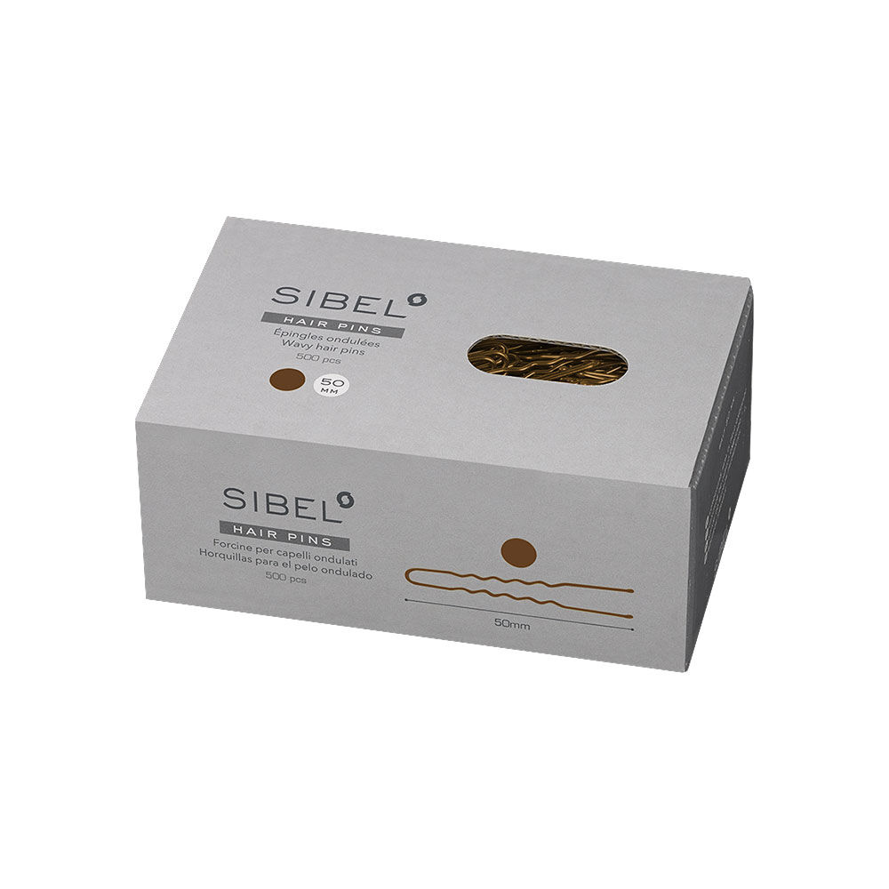 Sibel Metallnadeln Gewellt 50mm Braun 500 Stk.