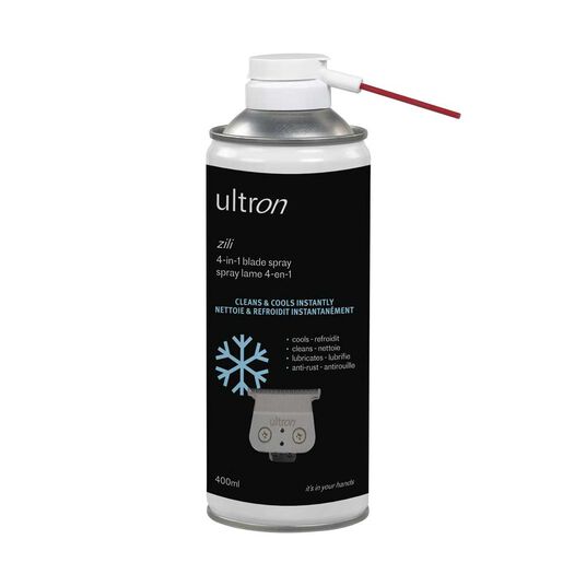 Ultron 4-in-1-klipperspray &ndash; k&uuml;hlt/reinigt/schmiert/sch&uuml;tzt vor rost 400ml