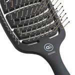 Olivia Garden Essential Care Brush Flex Matte Black - Medium Hair