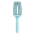 Olivia Garden Fingerbrush Care Dolce Vita Iconic Wildschwein- und Nylonbürste Himmelblau
