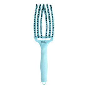 Olivia Garden Fingerbrush Care Dolce Vita Iconic Wildschwein- und Nylonbürste Himmelblau
