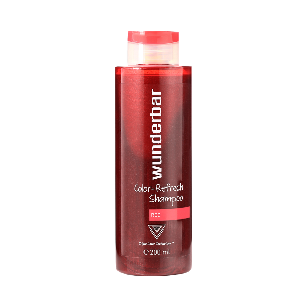 wunderbar color refresh shampoo red 200ml