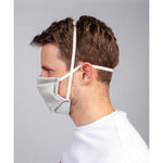 Wiederverwendbare Gesichtsmaske Hellgrau 4 St.