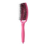 Olivia Garden Fingerbrush Care Dolce Vita Iconic Wildschwein- und Nylonbürste Rosa Granita