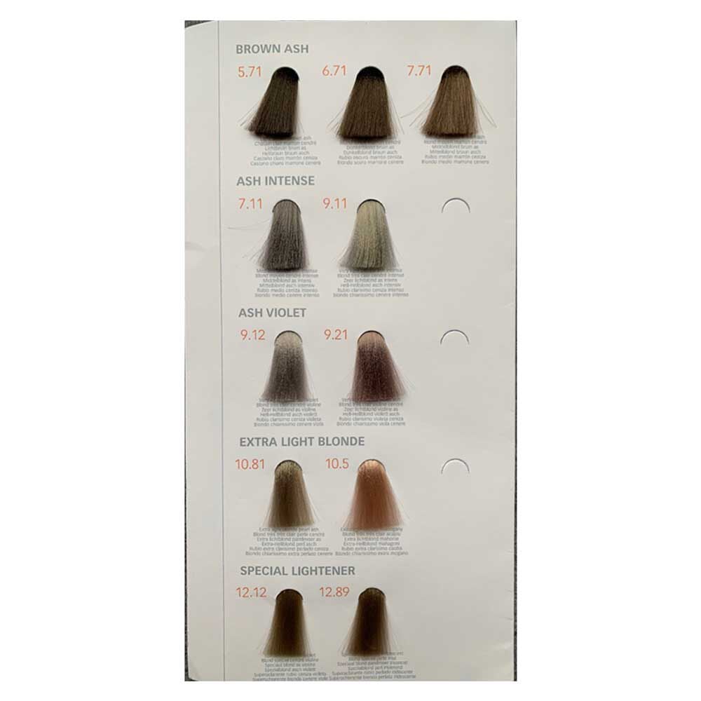XP100 Intense Radiance Color Chart Insert 3/24