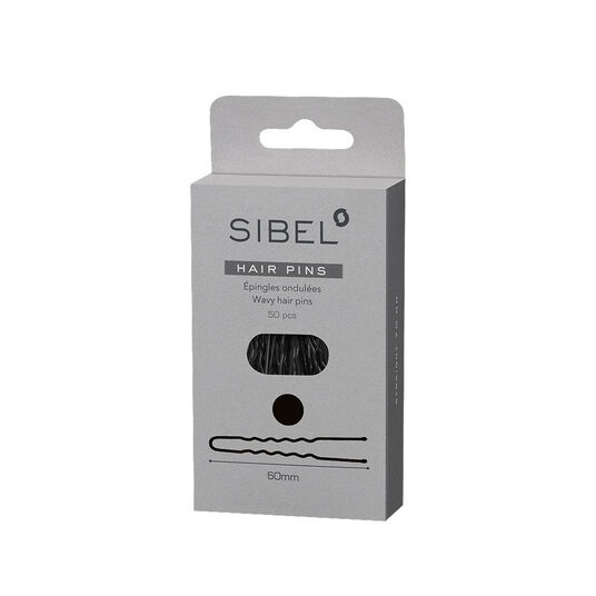 Sibel Metallnadeln Gewellt 60mm Schwarz 50 Stk.
