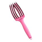 Olivia Garden Fingerbrush Care Dolce Vita Iconic Wildschwein- und Nylonbürste Rosa Granita