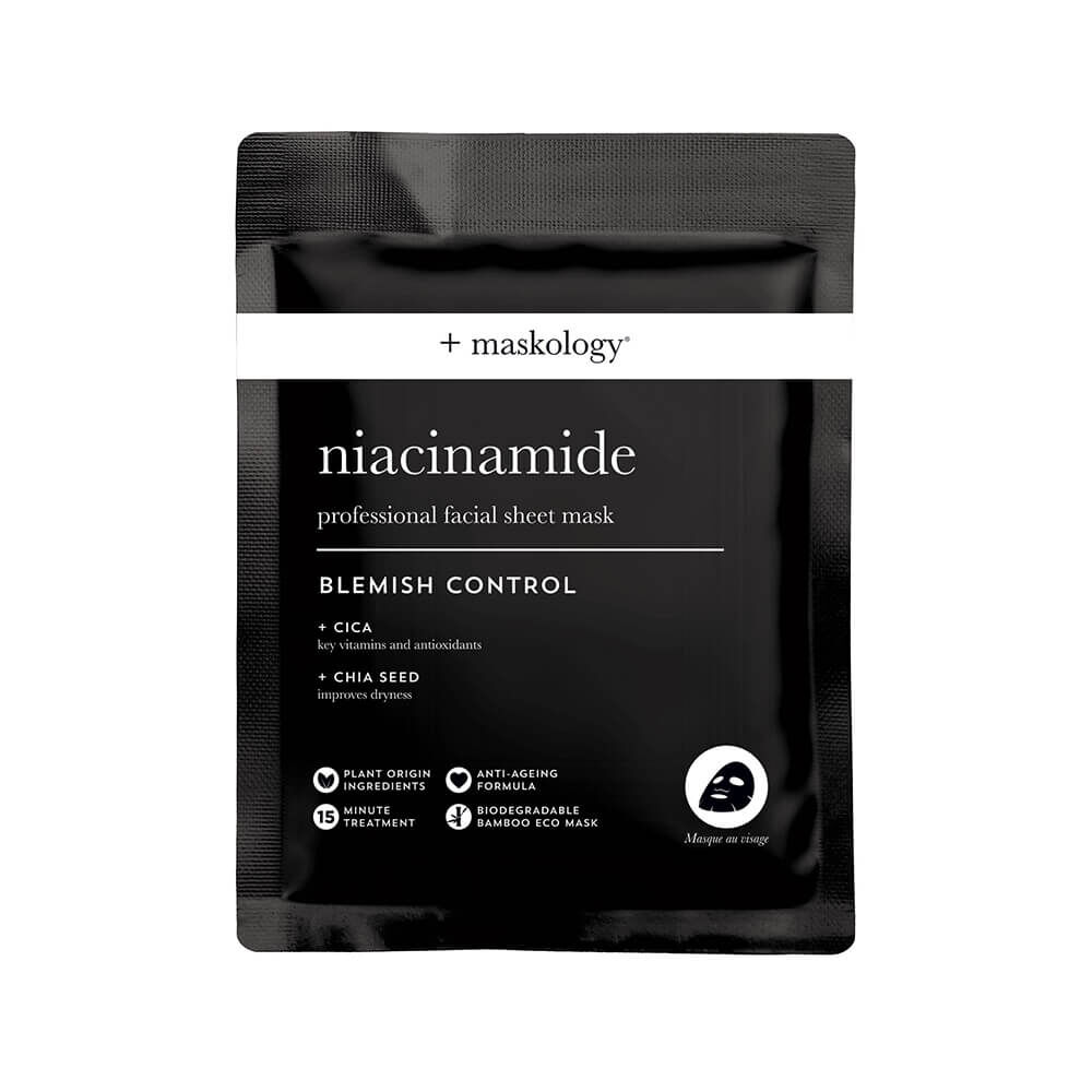 Maskology Blemish Control Face Sheet Mask Niacinamide 22ml Maskology Blemish Control Face Sheet Mask Niacinamide 22ml