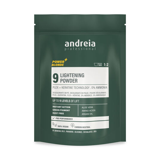 Andreia Professional Power Blonde 9 Veganes gr&uuml;ner Aufhellpuder - 500g