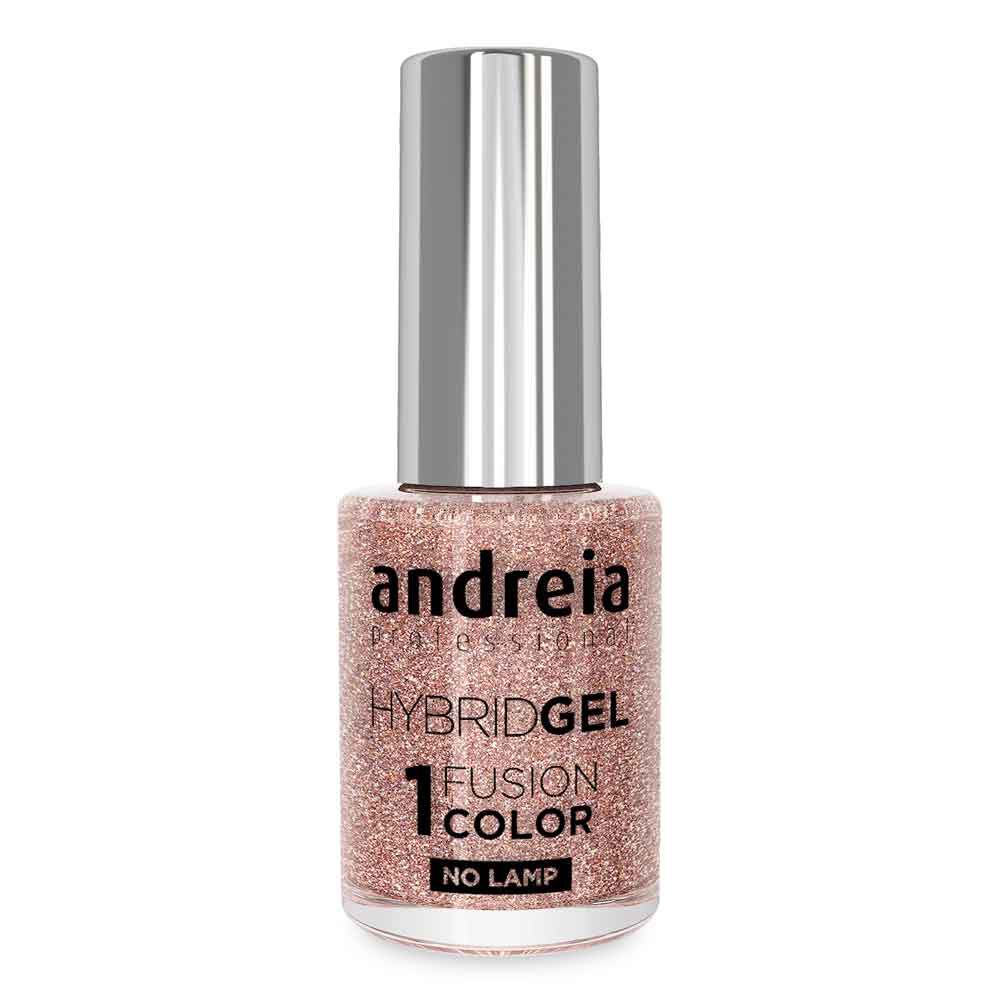 Andreia Professional Hybrid-Fusion Color Gel Nagellack-I Do!-ID1 Pink, Silber und Goldglitzer. 10.5ml