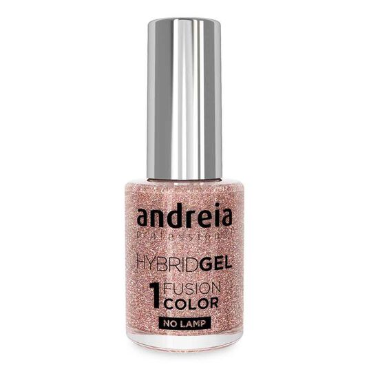 Andreia Professional Hybrid-Fusion Color Gel Nagellack-I Do!-ID1 Pink, Silber und Goldglitzer. 10.5ml