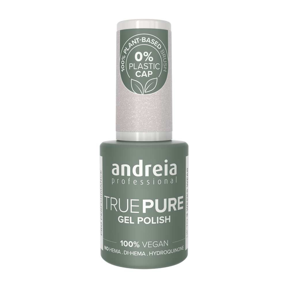 Andreia Professional True Pure Hema-freier gellack - T03 Wei&szlig; mit Glitzer 10.5ml