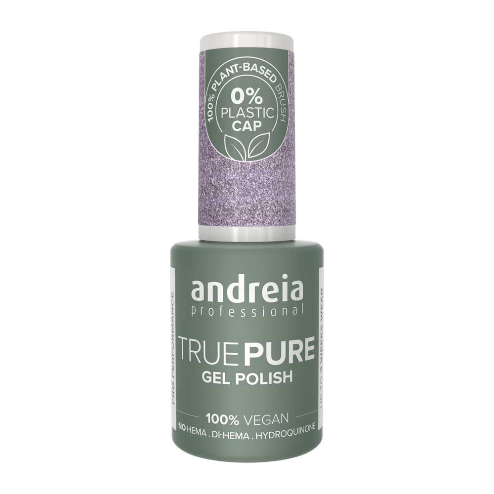 Andreia Professional True Pure Hema-freier gellack - T09 Lavendel-Glitzer 10.5ml