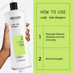 Nioxin System 2 Kopfhaut + Haar Shampoo 1l