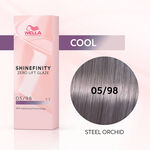 Wella Professionals Shinefinity Zero Lift Glaze Demi-permanente Haarfarbe 05/98 Cool Steel Orchid 60ml
