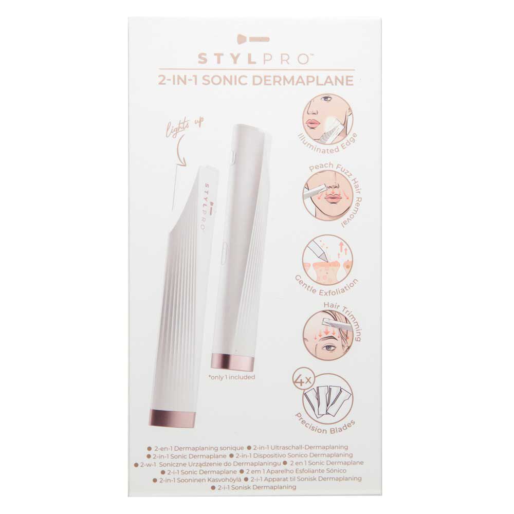 Stylpro 2-in-1 Sonic Dermaplaner
