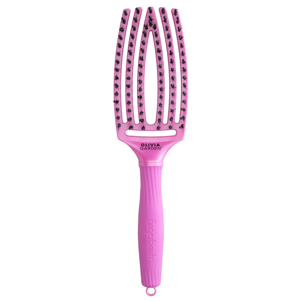 Olivia Garden Fingerbrush Iconic Wildschweinborsten & Nylon - Fall And Beyond Kollektion - 34RTH Rosa