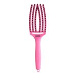 Olivia Garden Fingerbrush Care Dolce Vita Iconic Wildschwein- und Nylonbürste Rosa Granita