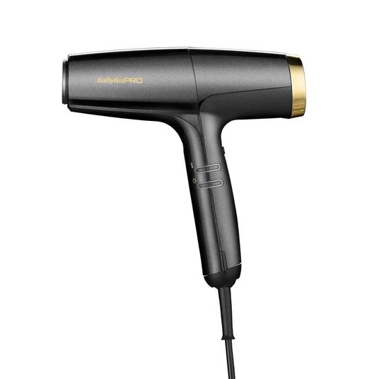 BaByliss PRO Falco Italienischer Hochgeschwindigkeitsf&ouml;hn Gold Schwarz BAB8550E