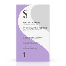S-PRO Dauerwell-Set Alkalisch 1 Normales Haar