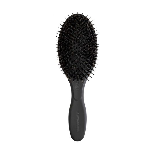 Olivia Garden Essential CareExpert Wildschwein & Nylon Ovalb&uuml;rste Schwarz