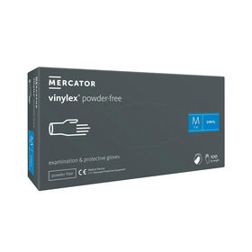 Mercator Medizinische Vinylhandschuhe unsteril vinylex puderfrei Mittel 100 St&uuml;ck