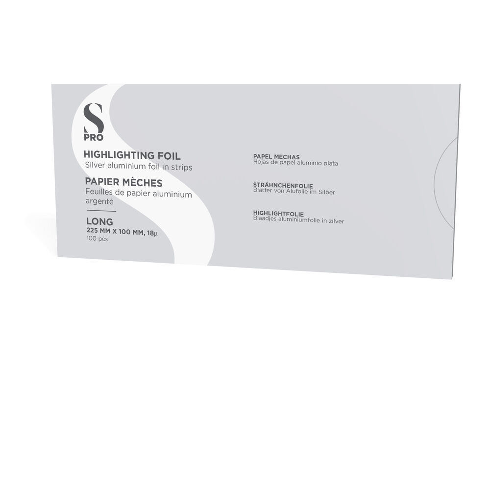 S-PRO Alufolie Bl&auml;tter, lang 225mmx100mmx18u 100St.