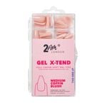 2AM London Soft Gel Tips - Medium Coffin Blush 120 PK