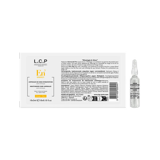 L.C.P Professionnel Paris Energy Feuchtigkeitsspendende Pflegeampullen gegen M&uuml;digkeit 3ml