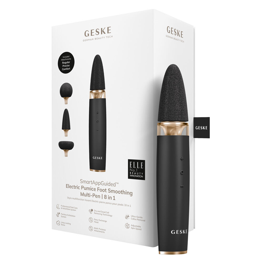 Geske Electric Pumice Foot Smoothing Multi-Pen 8 in 1 - Elektrischer Bimsstein-Fußglätter 8 in 1 Grau Geske Electric Pumice Foot Smoothing Multi-Pen 8 in 1 - Elektrischer Bimsstein-Fußglätter 8 in 1 Grau
