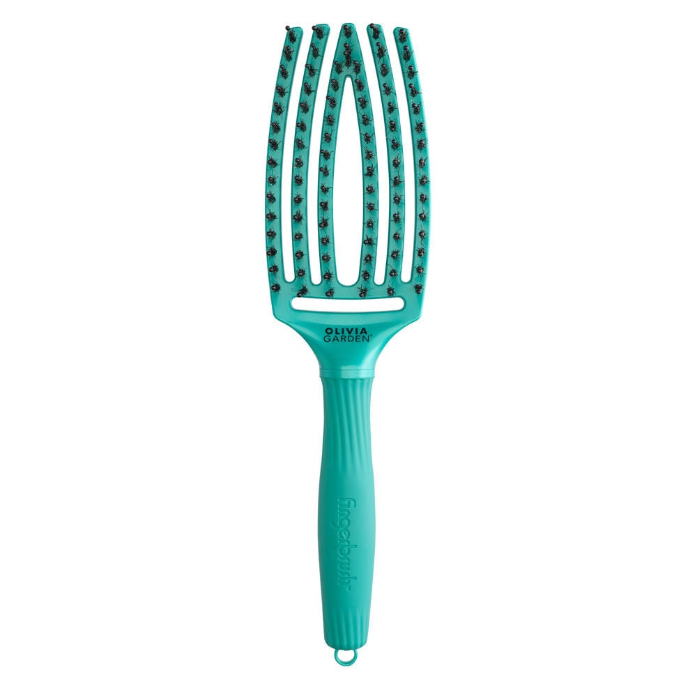 Olivia Garden Fingerbrush Iconic Wildschweinborsten & Nylon - Fall And Beyond Kollektion - V3NU5 Grün