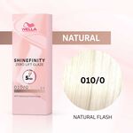 Wella Professionals Shinefinity Zero Lift Glaze Demi-permanente Haarfarbe 10/0 Natural Flash 60ml