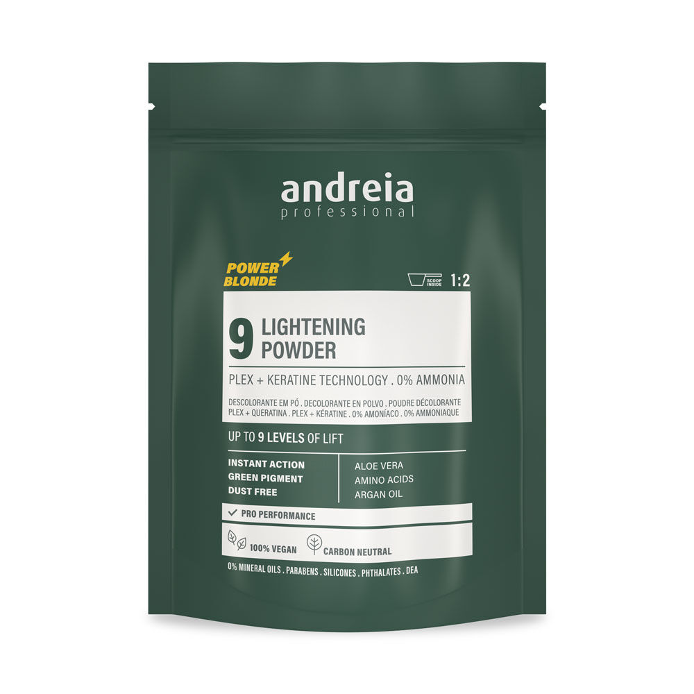 Andreia Professional Power Blonde 9 Veganes grüner Aufhellpuder - 500g