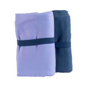 S-PRO Handtücher Flieder & Marineblau x2