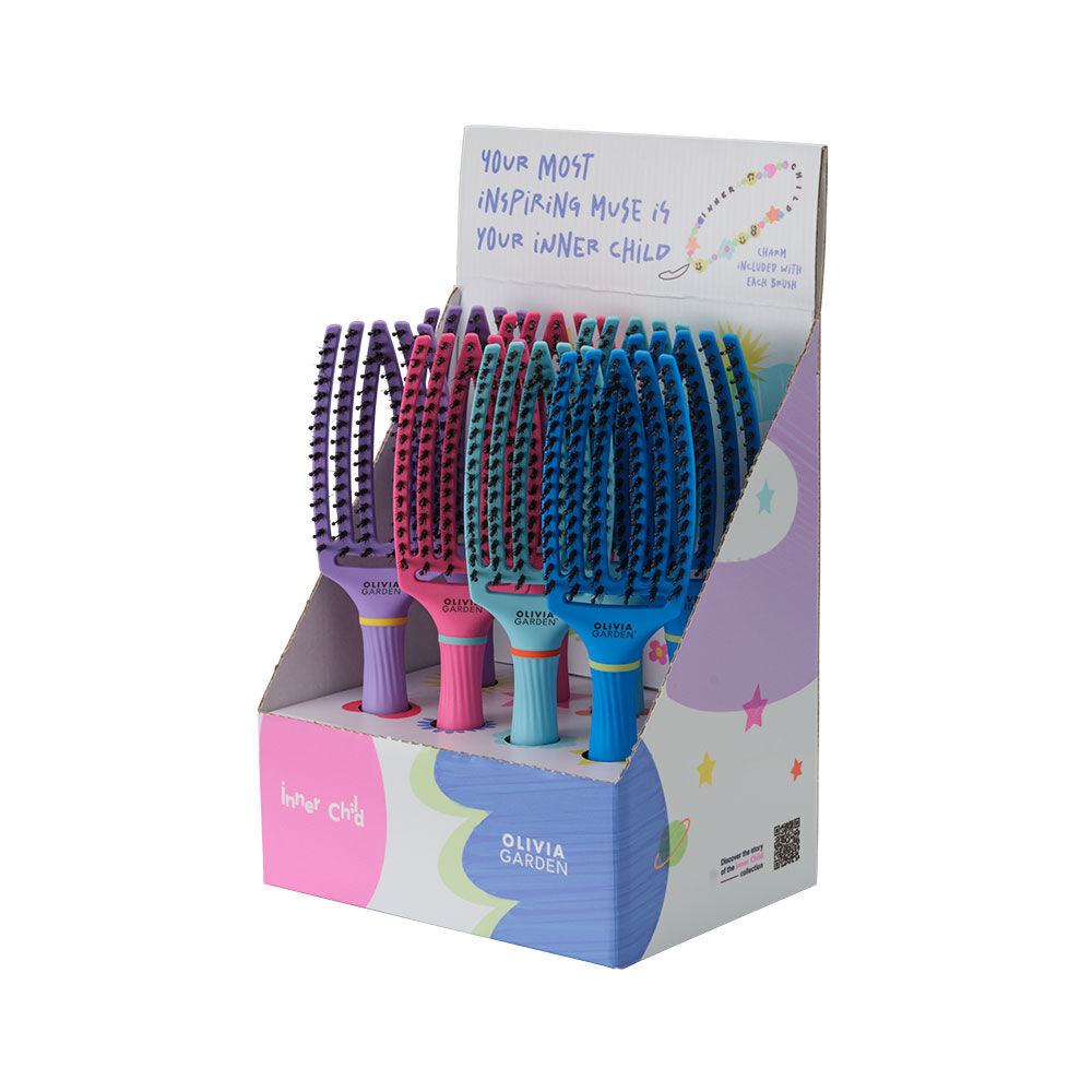 Olivia Garden Fingerbrush Inner Child Haarb&uuml;rsten-Display 8 Stk.